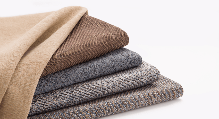 stack of multi-purpose fabrics on a white background