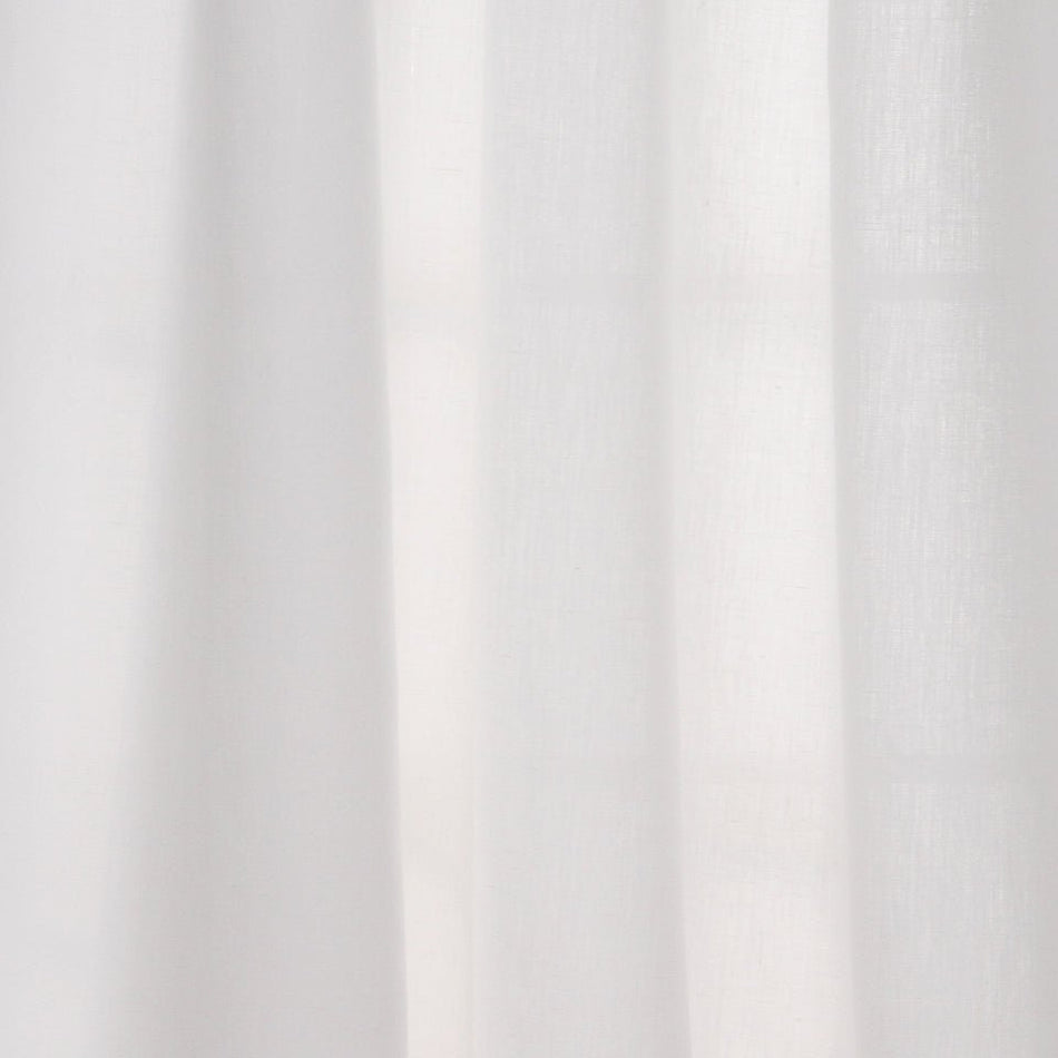Grace Sheer | White drapery fabric with solid design