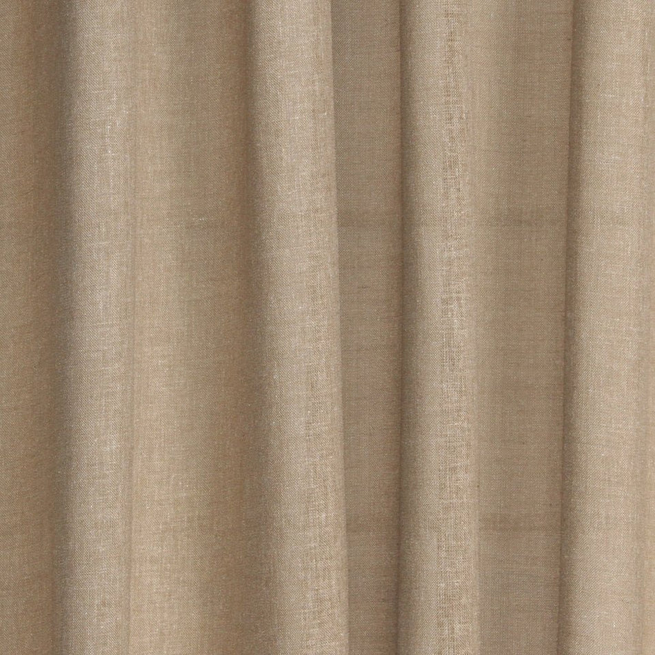 Kazak | Taupe drapery fabric with solid design