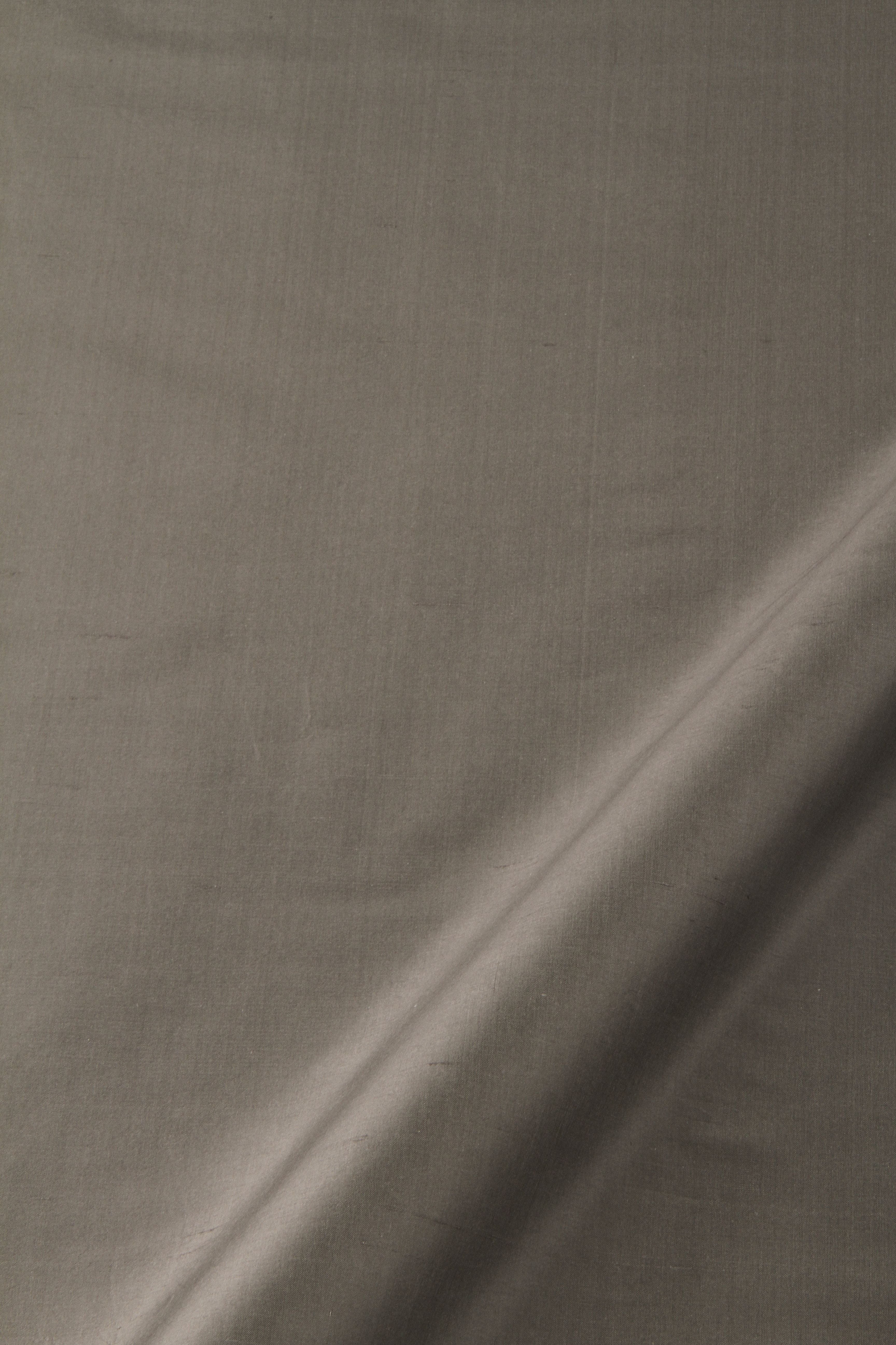 Mysore Silk | Ash drapery fabric with solid design