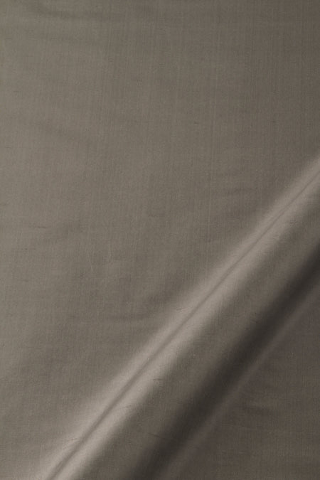 Mysore Silk | Ash drapery fabric with solid design