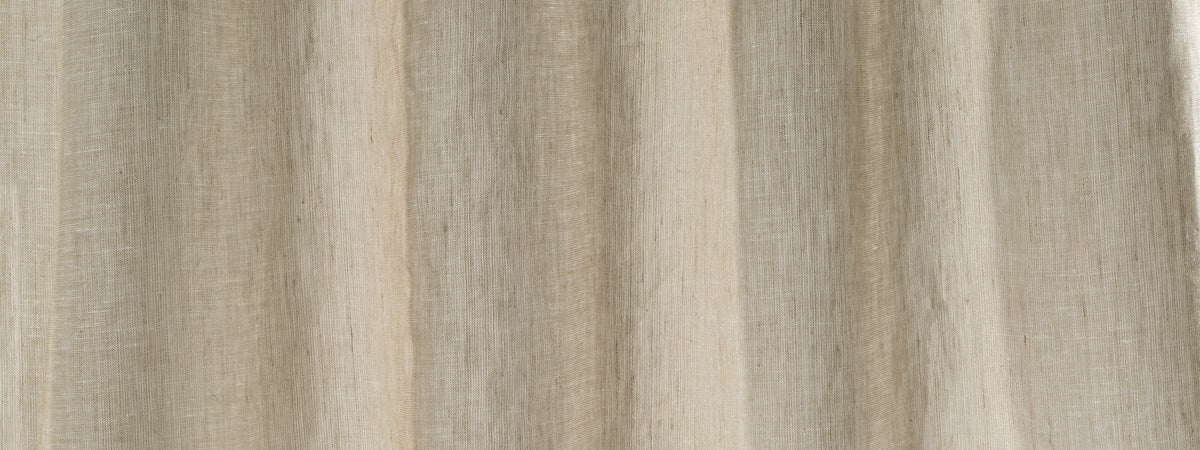 Pacific Scrim | Driftwood drapery fabric with solid design