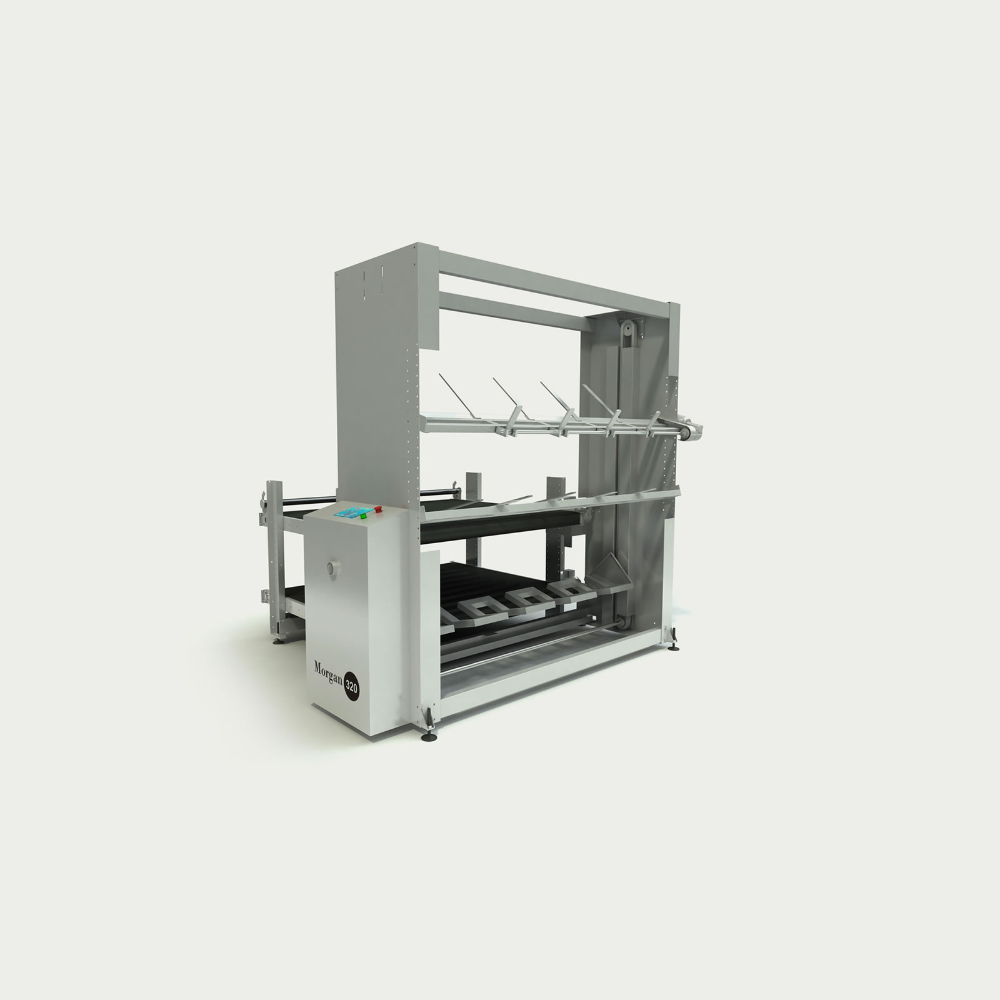 Morgan Tecnica 320 Loader machine on white background