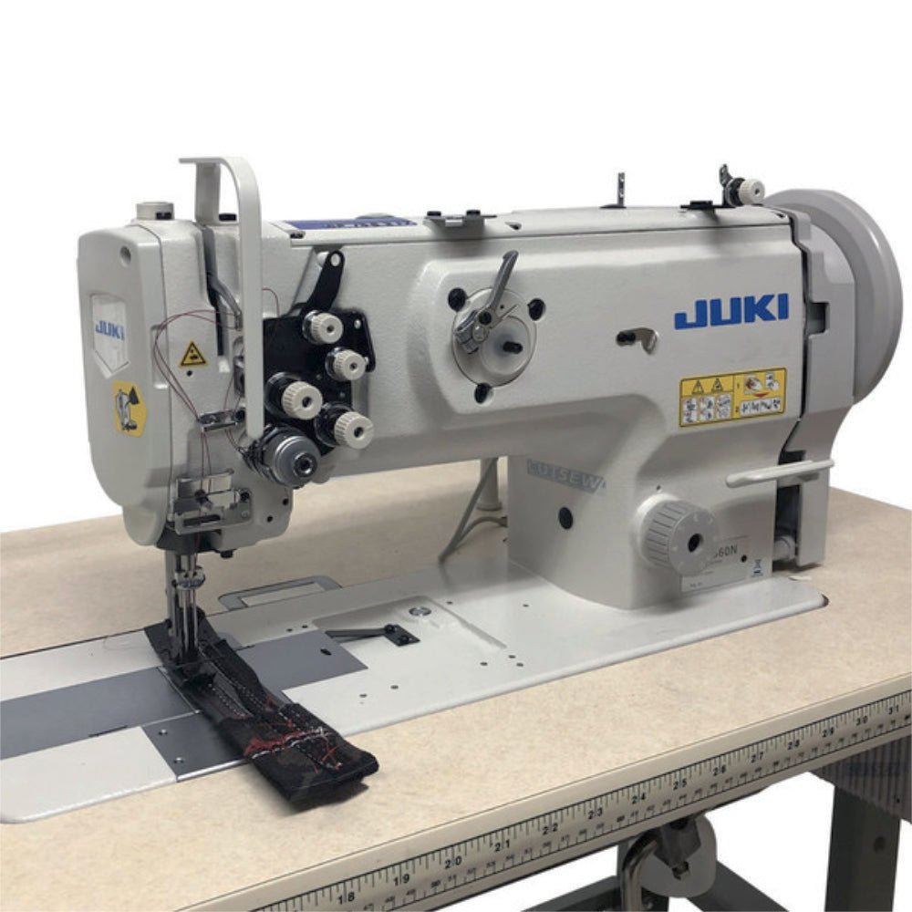 Juki LU-1560N machine on a sewing table 