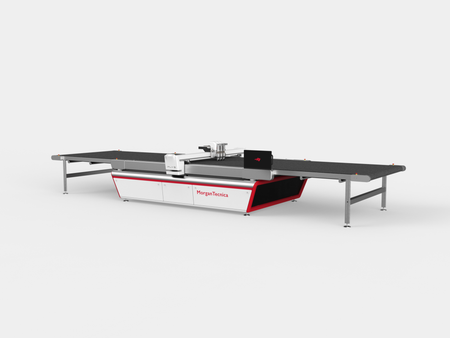 Ply1 cutter with table on white background