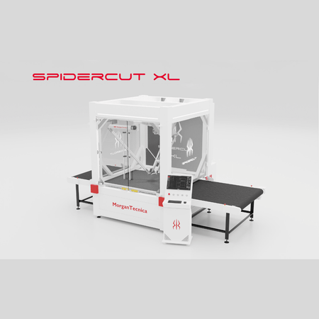 Spidercut XL machine by MorganTecnia on a white background
