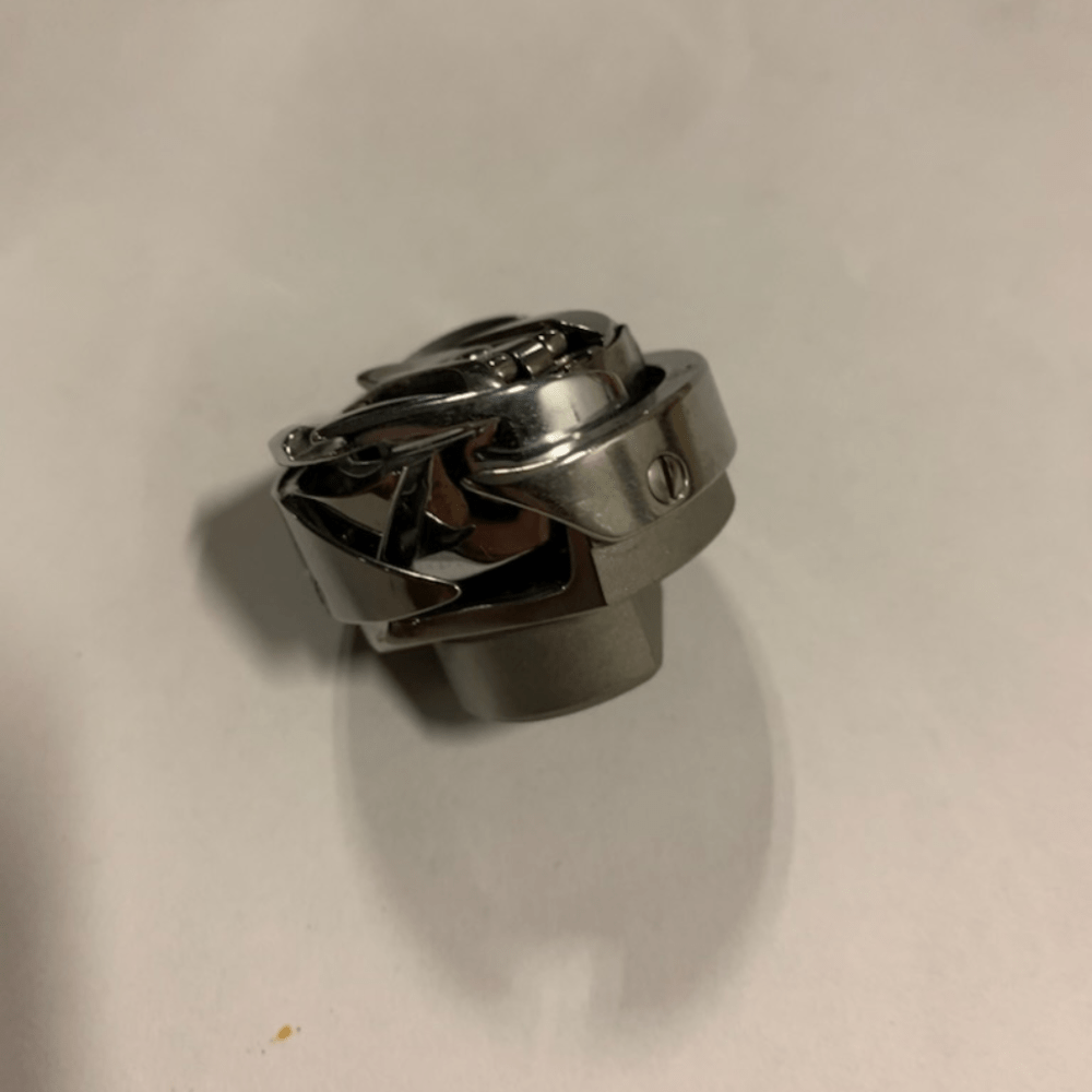 hook with bobbin case - sideview