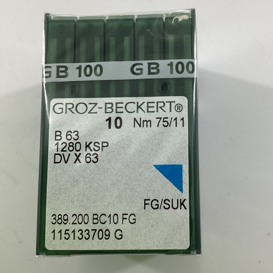 B63#075/11.FG/MB  GROZ BECKERT NEEDLES | Box of 100