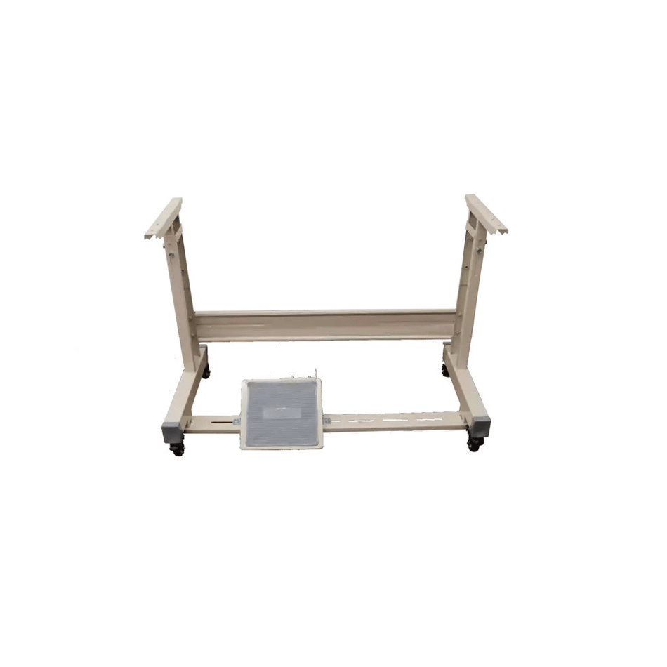 T-Leg sewing machine stand with casters
