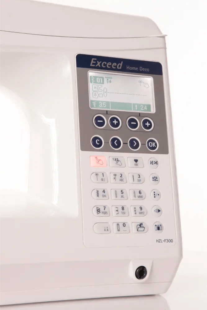 Juki Exceeed HZL-F300 Control panel with digital display and keypad
