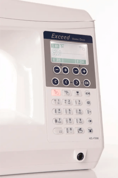 Juki Exceeed HZL-F300 Control panel with digital display and keypad