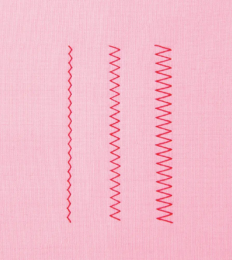 3 zig zag stitches made by a Juki HZL-70HW-A