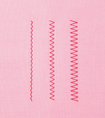 3 zig zag stitches made by a Juki HZL-70HW-A