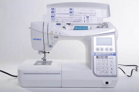 Juki HZL-DX5 with open thread panel