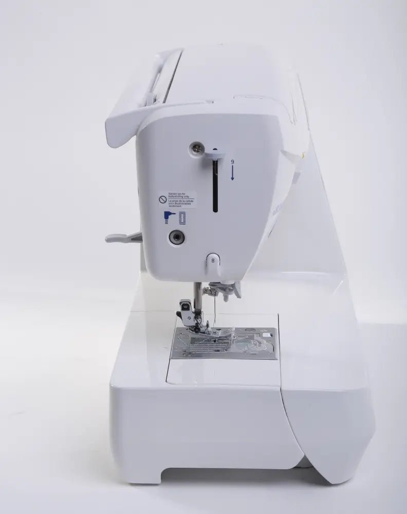 Needle plate and presser foot on a Juki HZL-DX5 