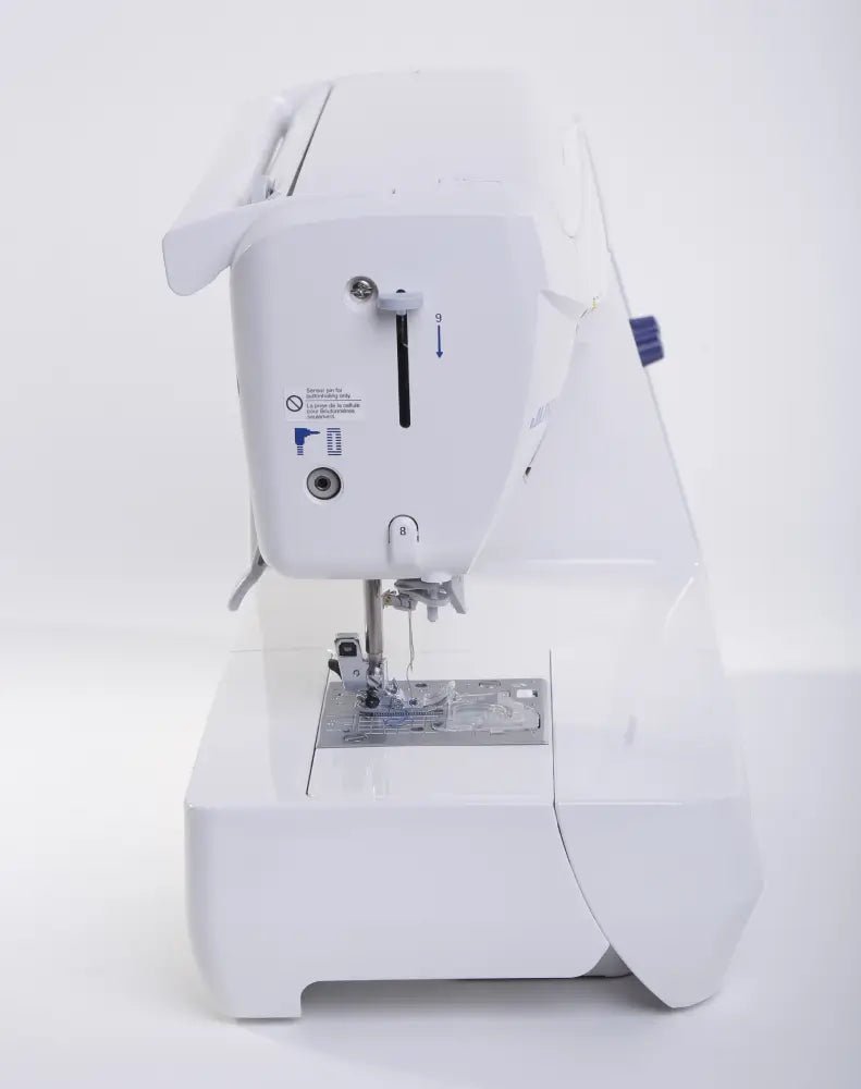 side view of a Juki HZL-DX7 home sewing machine