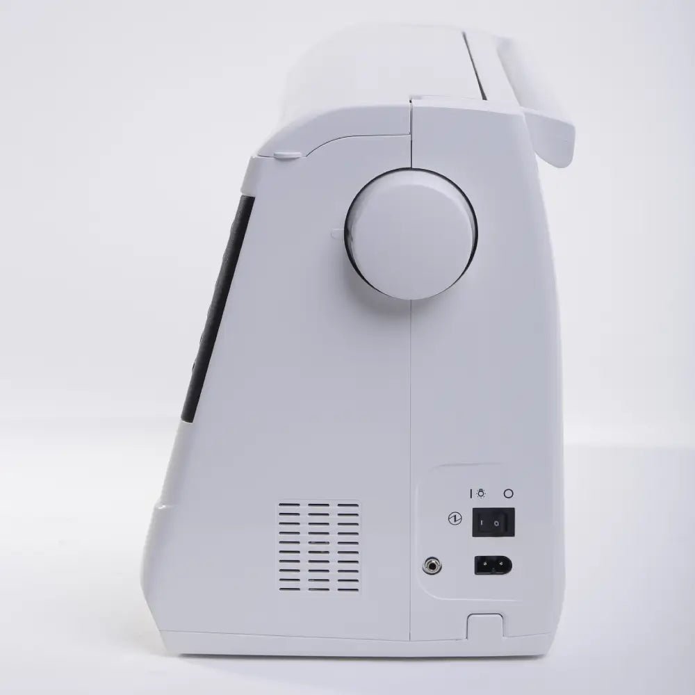 back view of Juki HZL-G120 with power button and input
