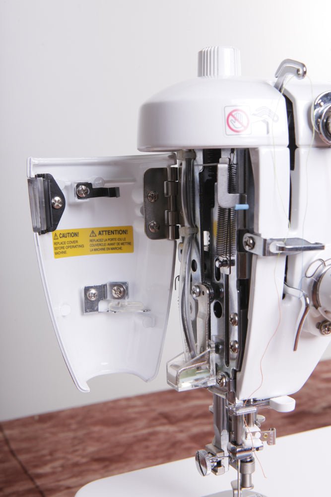 Inside of a Juki TL-2010Q sewing machine
