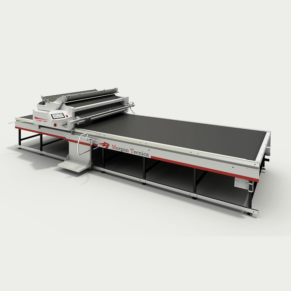 Morgan Tecnica Twist 100 spreader machine on a white background
