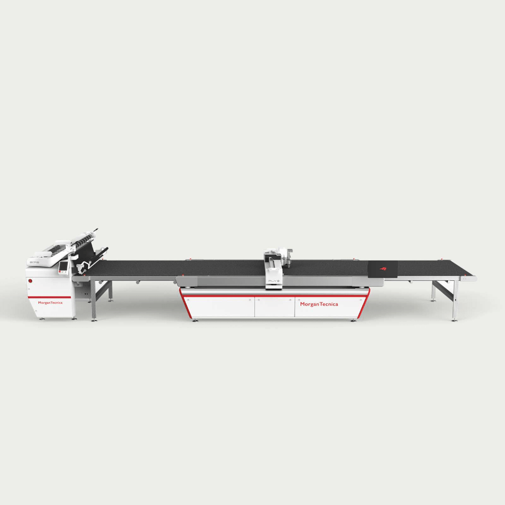 Morgan Tecnica Unwinder 270 spreader machine on white background